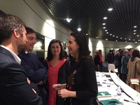 Imagen de la directora general de Relaciones Laborales y Economía Social, Nuria Fuentes, con los representantes de Madrid y La Rioja en la Conferencia Sectorial