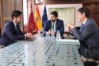 Fernando López Miras se reúne con el presidente del Colegio de Dentistas de la Región (2)