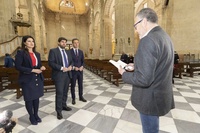 El presidente visita la Basílica de la Purísima Concepción de Yecla, con motivo del 150 aniversario de su apertura al culto
