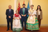 El presidente Fernando López Miras recibe a la Reina de la Huerta 2019 y a la Reina de la Huerta Infantil (1)