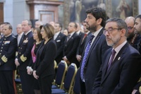 El presidente Fernando López Miras asiste a la misa con motivo del día de la patrona de Cartagena, la Virgen de la Caridad (1)