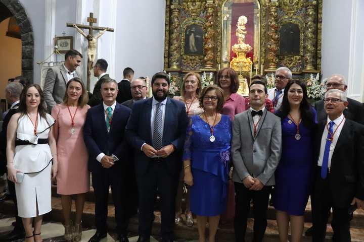 El presidente asiste a la misa en honor de la Virgen de las Maravillas