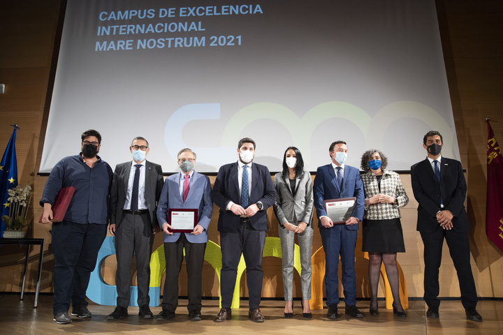 El presidente de la Comunidad, Fernando López Miras, clausuró la primera edición de los premios Campus de Excelencia Internacional Mare Nostrum