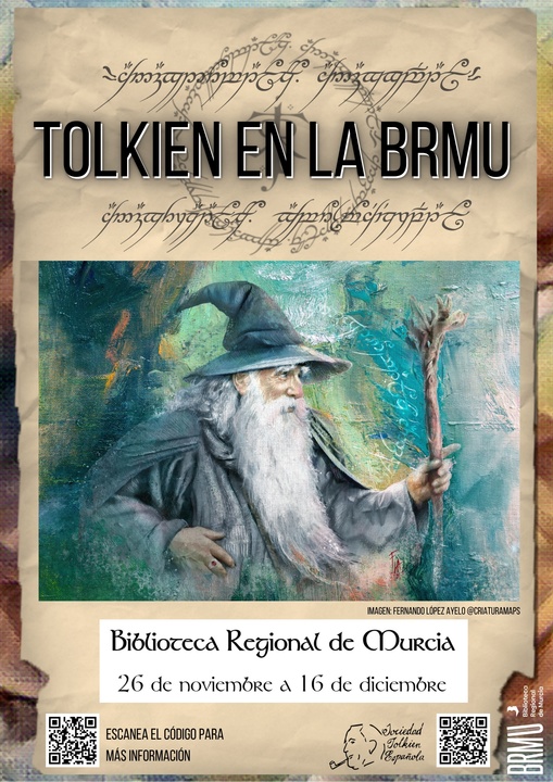 Cartel de la exposición 'Tolkien en la BRMU'.