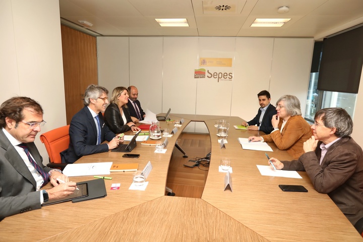 Un momento del encuentro de trabajo en la sede de SEPES