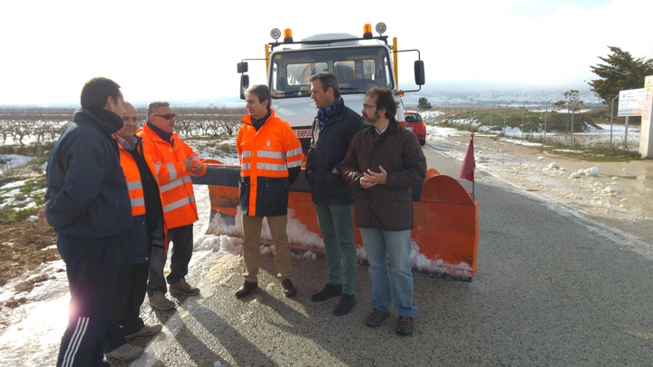 El Consejero de Fomento e Infraestructuras y el Alcalde de Yecla visitan la carretera RM-A19