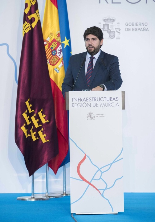 Fernando López Miras, en el foro 'Infraestructuras en la Región de Murcia'
