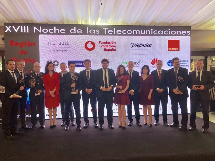 López Miras asiste a la XVIII Noche de las Telecomunicaciones (1)