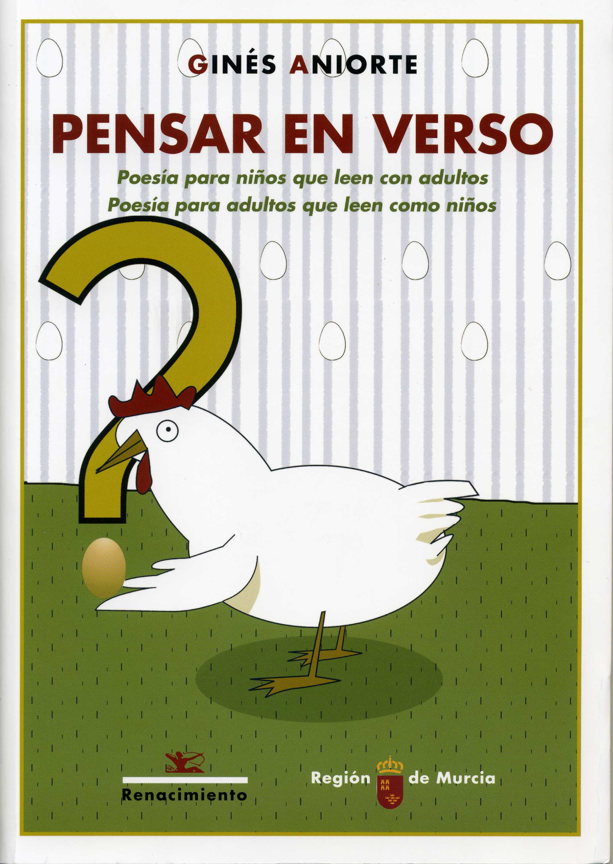 Portada de "Pensar en verso : poesía para niños que leen con adultos, poesía para adultos que leen como niños"