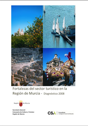 Portada de "Fortalezas del sector turístico en la Región de Murcia - Diagnóstico 2008"