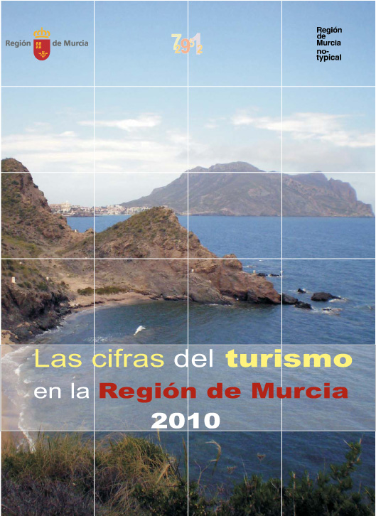 Portada de "Las cifras del turismo. Región de Murcia 2010"
