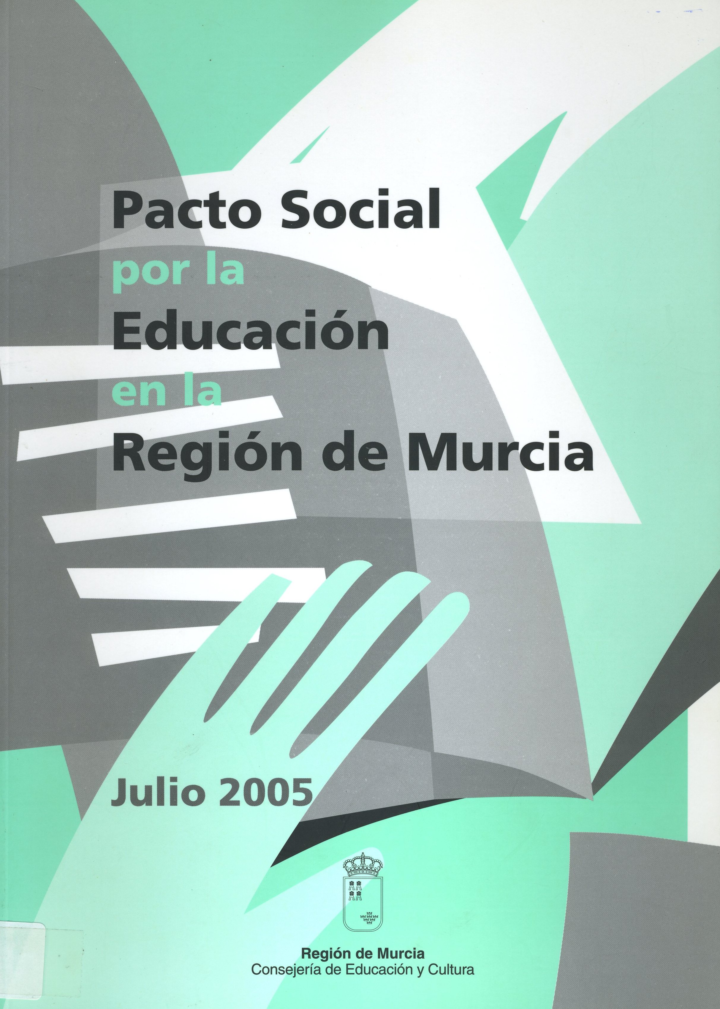 Portada de "Pacto Social por la Educación en la Región de Murcia"