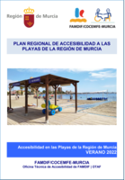 Portada de "Accesibilidad en las playas de la Región de Murcia. Verano 2022"