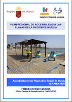Portada de "Accesibilidad en las playas de la Región de Murcia. Verano 2020"