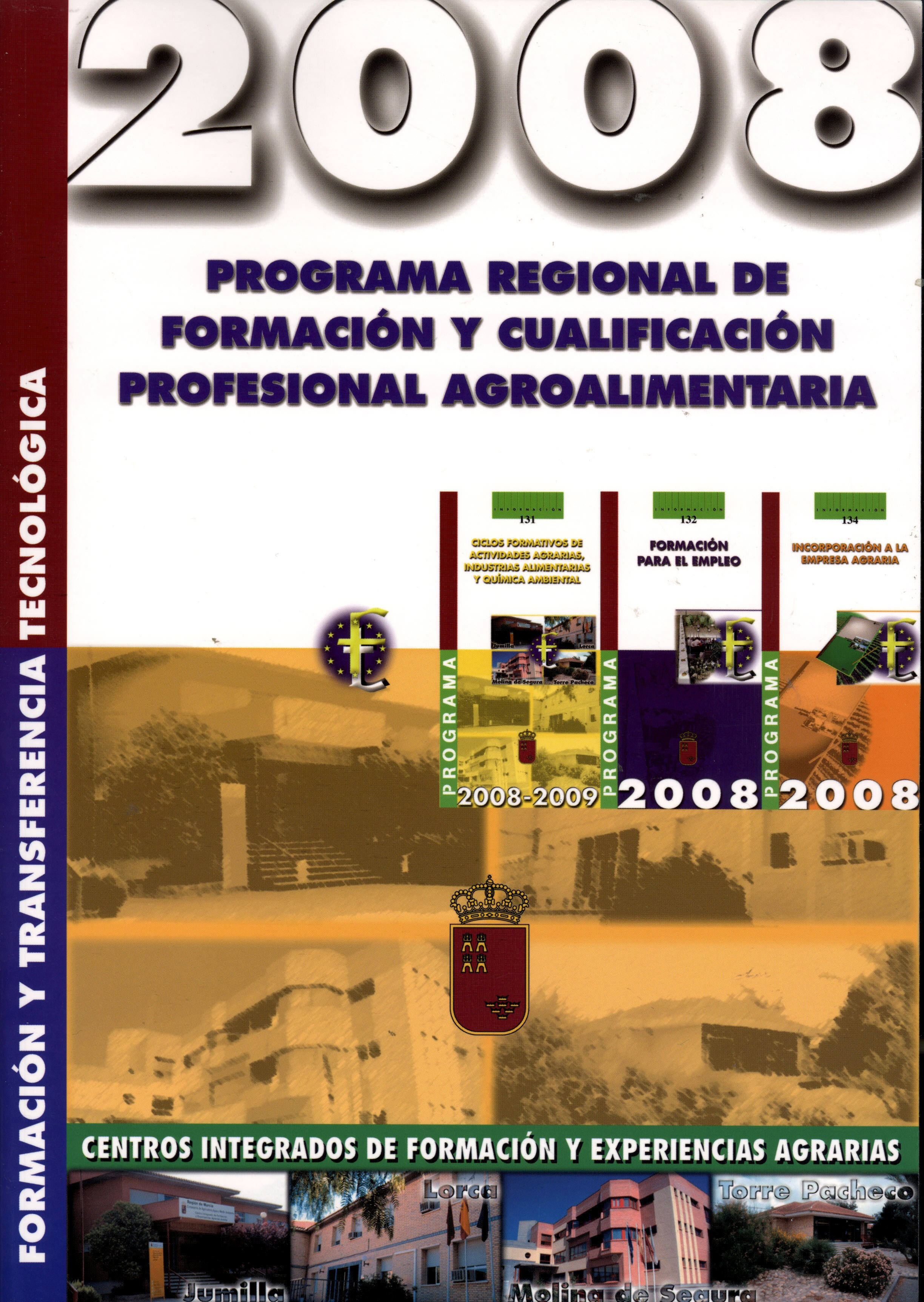 Portada de "2008: Programa regional de formación y cualificación profesional agroalimentaria"