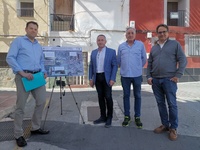 El director general del Agua, José Sandoval, en la visita a una de las actuaciones de mejora realizadas por el Gobierno regional en Moratalla