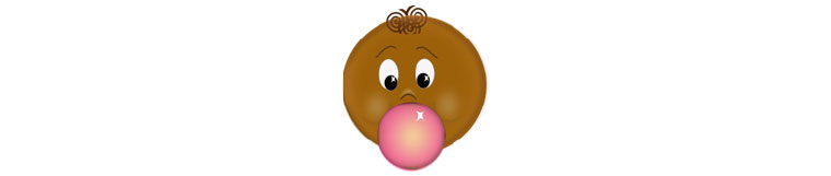 Niño con chicle