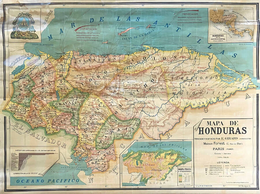 Mapa de Honduras