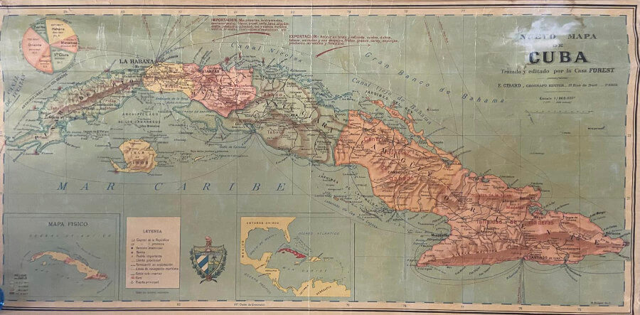 Nuevo mapa de Cuba