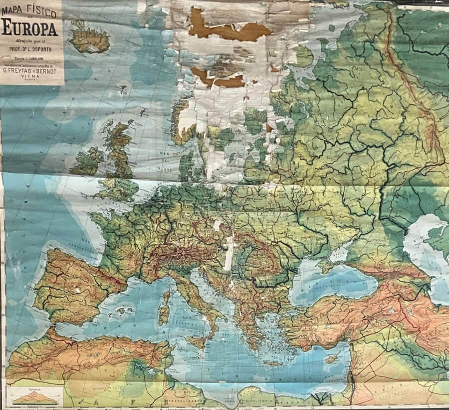 Mapa físico de Europa