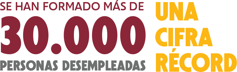 Se han formado ms de 30.000 personas desempleadas. Una cifra rcord