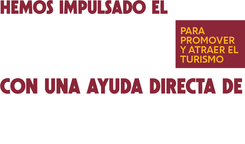 Hemos impulsado el bono turstico Mar Menor para promover y atraer el turismo con una ayuda directa de 600.000 euros