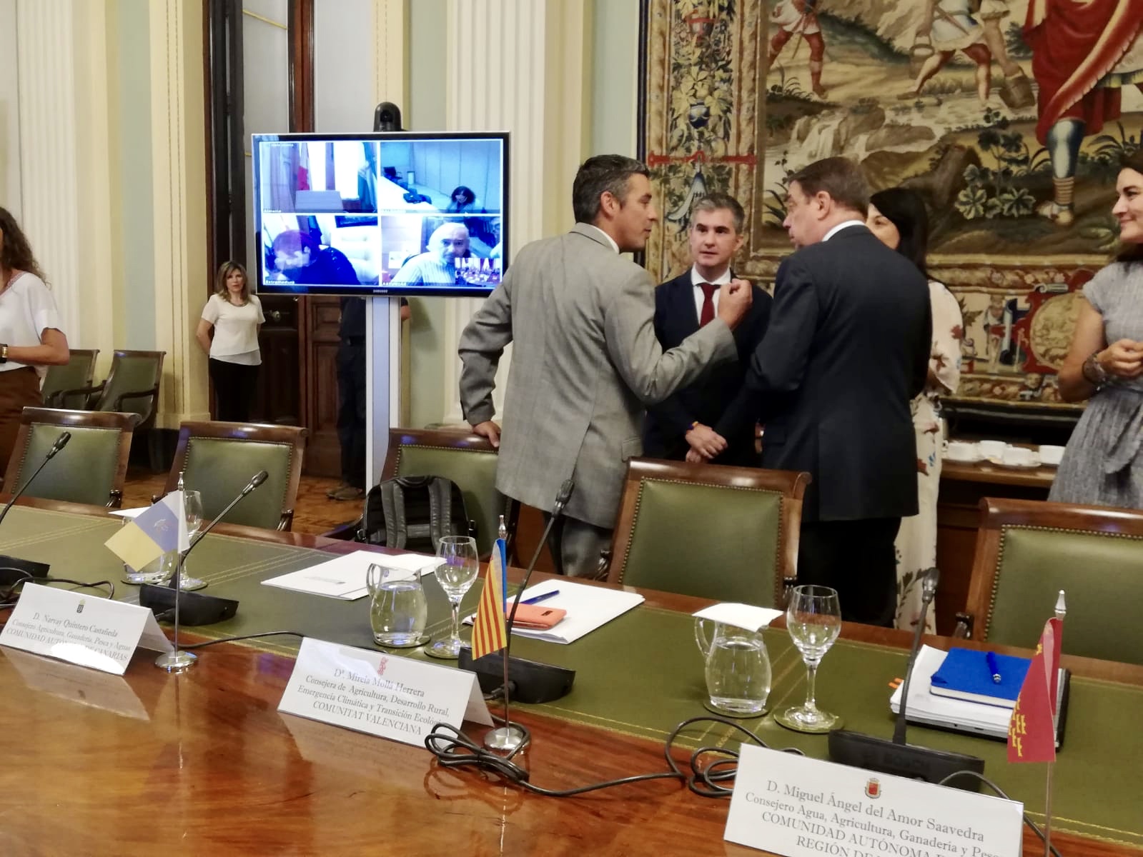 El consejero Miguel Ángel del  Amor durante la celebración del Consejo Consultivo de Política Agrícola