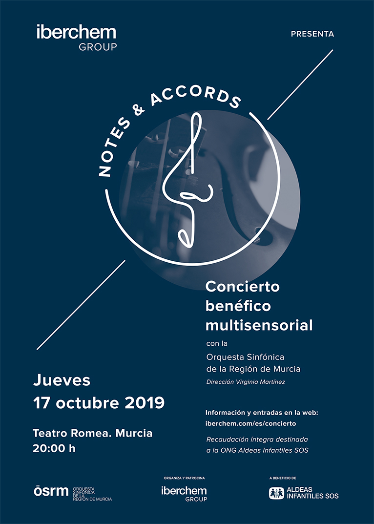 Cartel del concierto multisensorial 'Notas y acordes'
