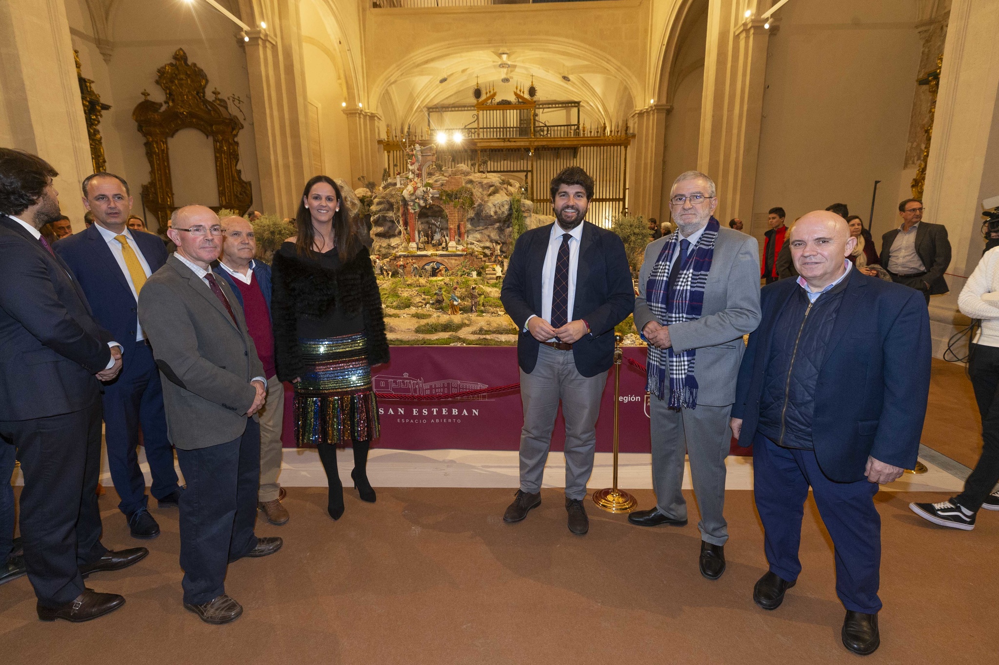 Inauguración del belén tradicional realizado por la Asociación de Belenistas de Fuente Álamo (1)