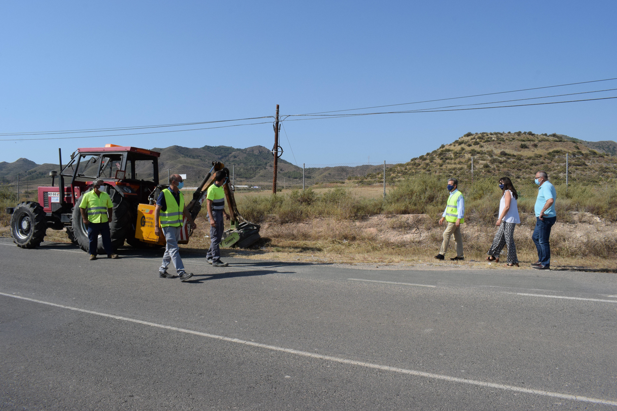 Campaña mejora de la seguridad vial en vías regionales de Mazarrón