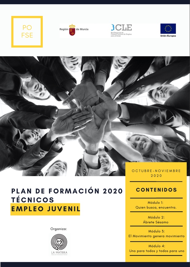 Cartel del Programa de Empleo de Garantía Juvenil