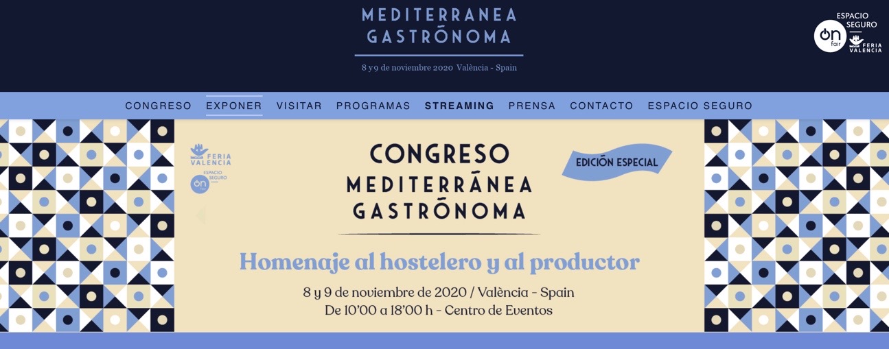 Cartel Virtual del congreso 'Mediterránea Gastrónoma'