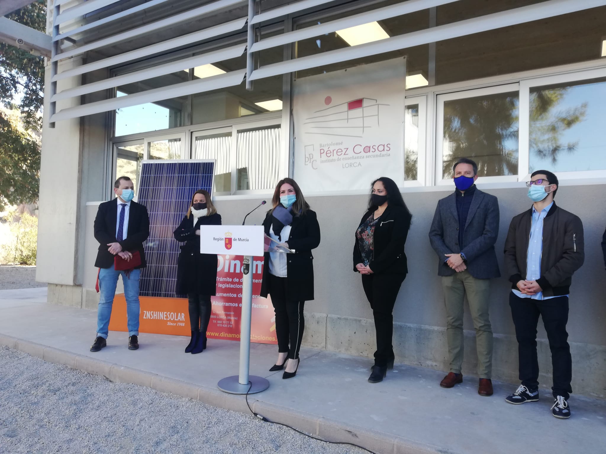 Visita de la consejera de Educación y Cultura al Instituto de Enseñanza Secundaria Bartolomé Pérez Casas de Lorca