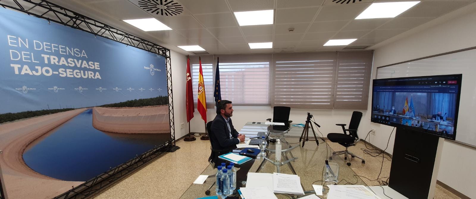 El consejero de Agua, Agricultura, Ganadería, Pesca y Medio Ambiente, Antonio Luengo, participó en la tarde de hoy en la Conferencia Sectorial de Medio Ambiente