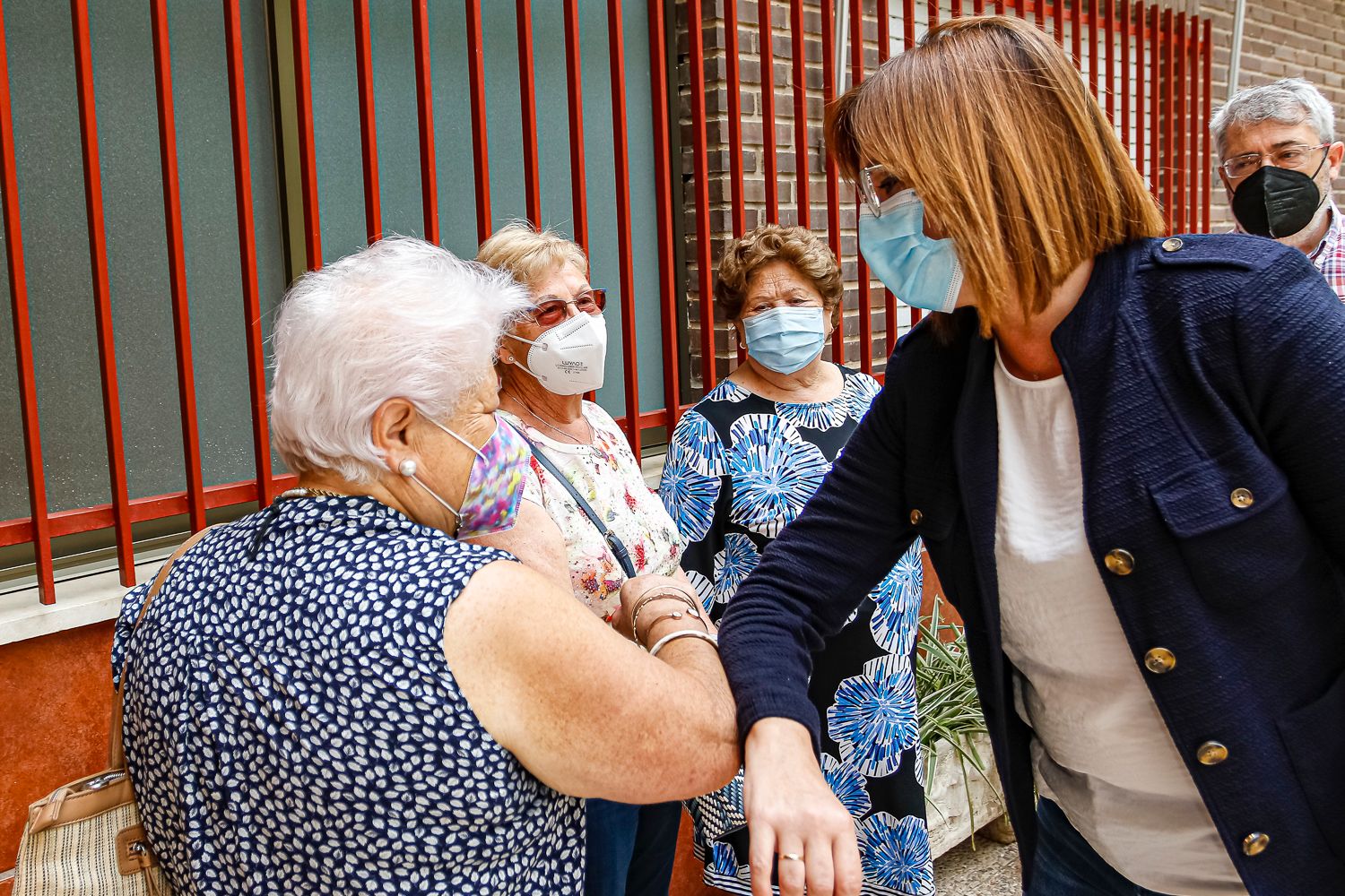 La vicepresidenta y consejera, Isabel Franco, durante la reapertura de los centros sociales de mayores del Instituto Murciano de Acción Social el pasado mes de mayo