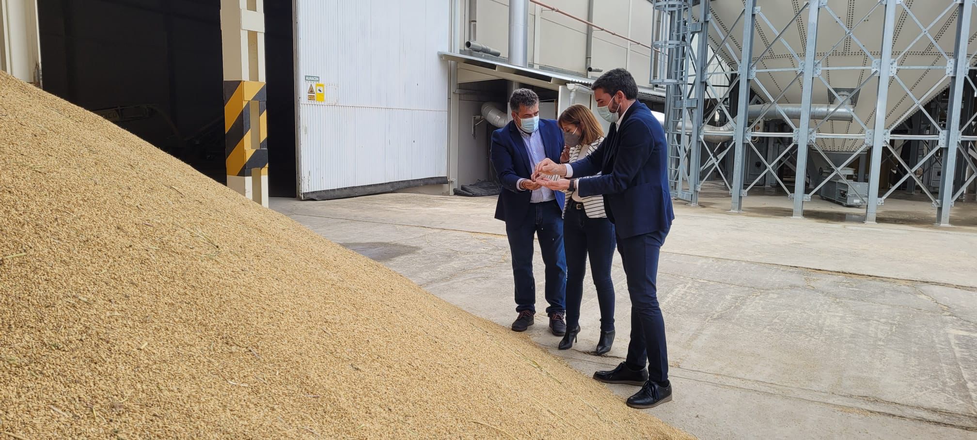 El consejero Antonio Luengo, durante su visita a la Denominación de Origen Arroz de Calasparra