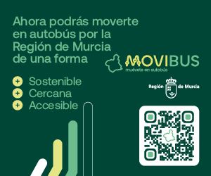 Imagen del código QR que enlaza con las nuevas líneas de transporte interurbano de las áreas metropolitanas de Murcia y Cartagena que arrancan el próximo viernes