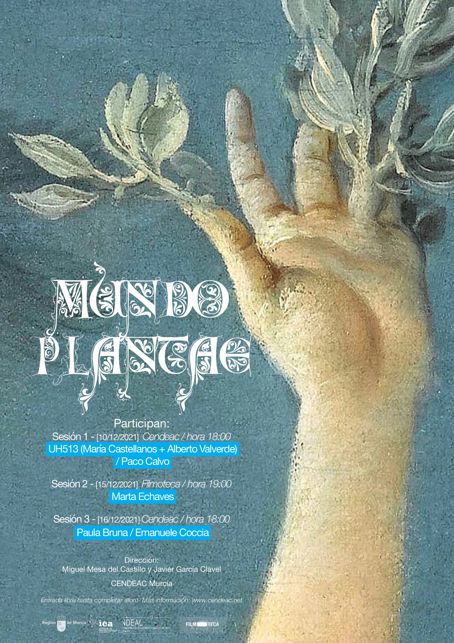 Cartel del seminario 'Mundo Plantae'