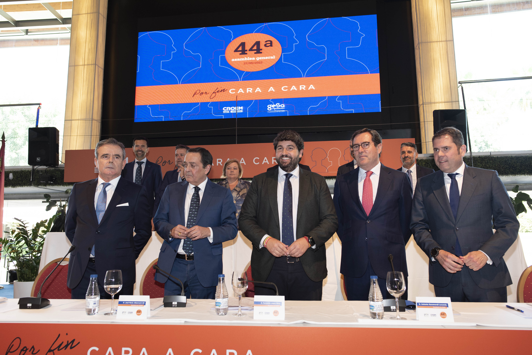 López Miras clausura la Asamblea General de Croem, Confederación Regional de Organizaciones Empresariales de Murcia