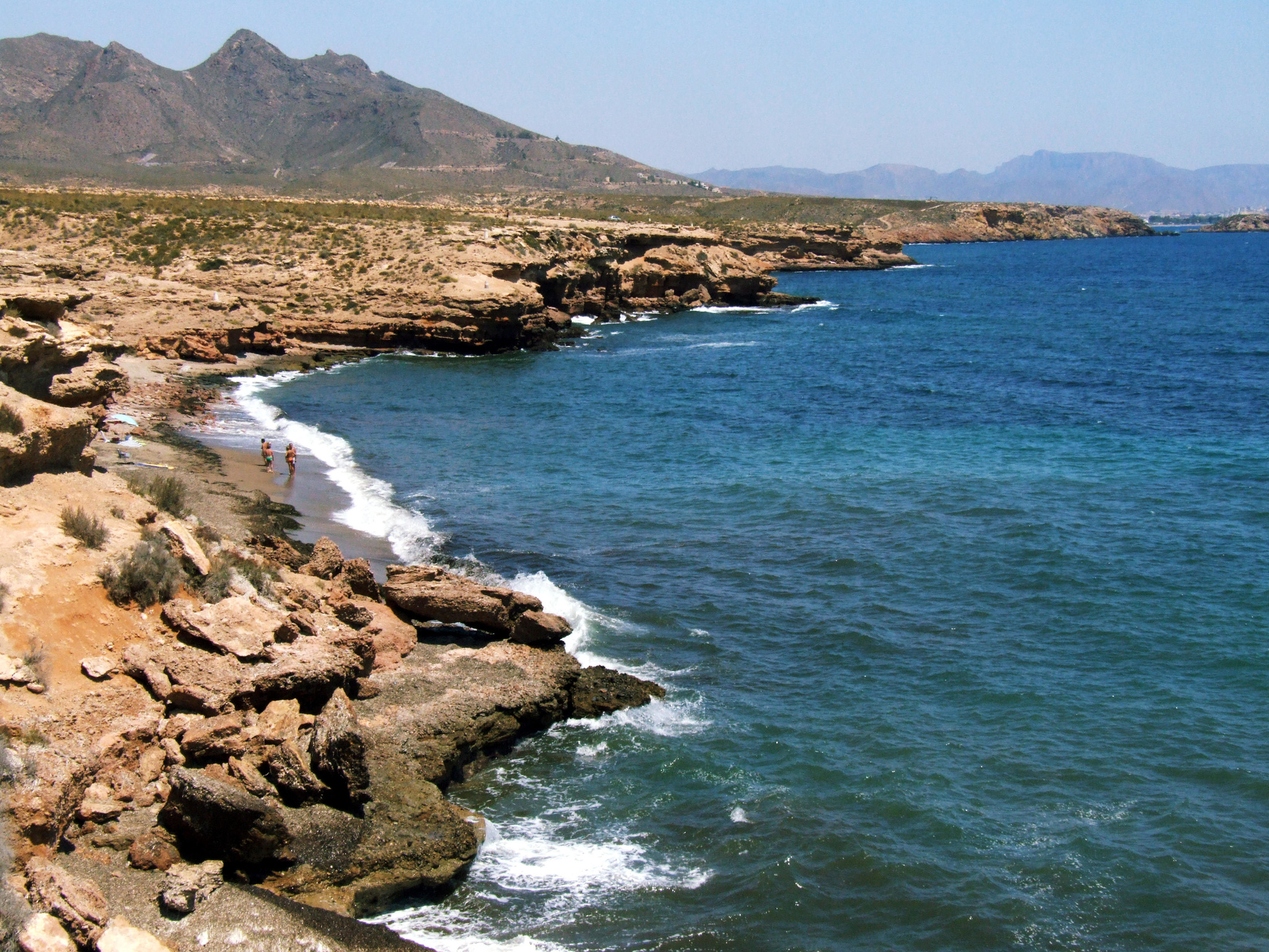 Imagen de una cala en el ámbito del Parque Regional de Calnegre y Cabo Cope.