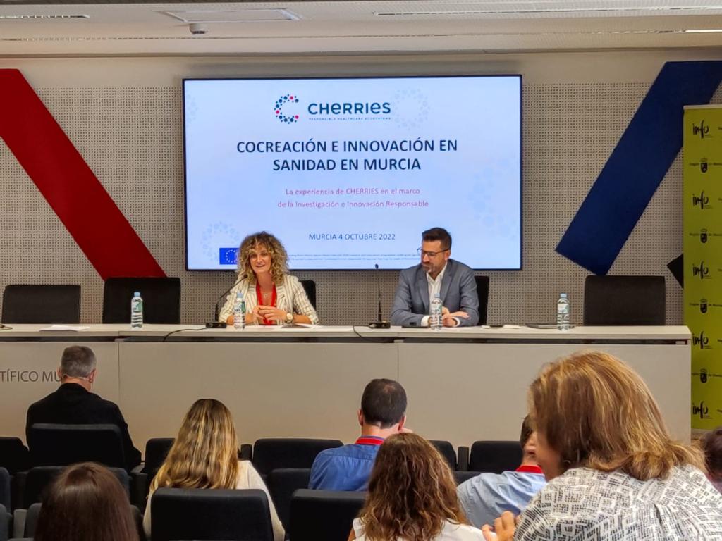 El director general de la Unión Europea, Adrián Zittelli, durante su participación en la jornada del proyecto europeo 'Cherries' de innovación sanitaria