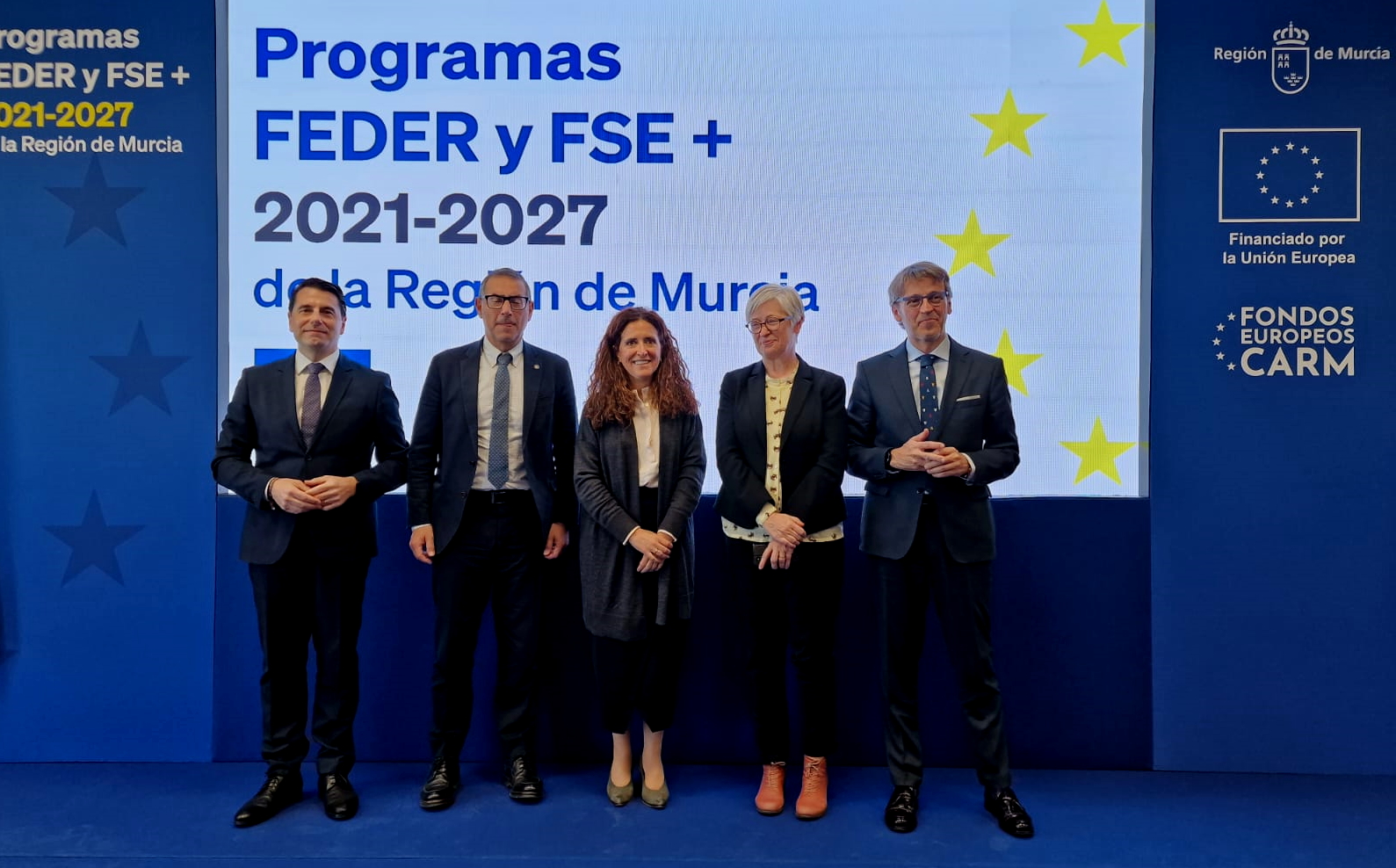 Un momento de la presentación de los programas operativos europeos Feder y FSE+