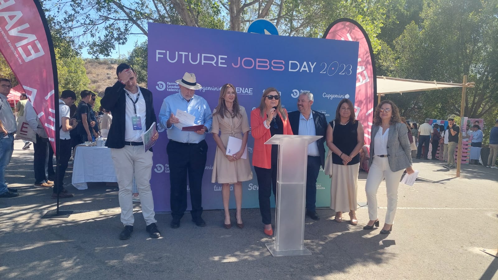 La directora general del SEF, Marisa López, en la inauguración del Foro de Empleo ENAE.