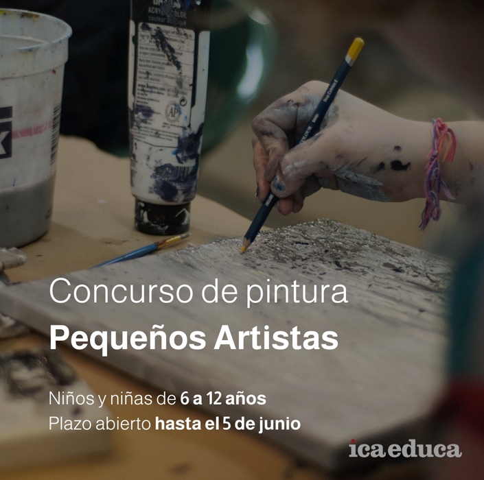 Cartel anunciador de la primera convocatoria del concurso de pintura del ICA.