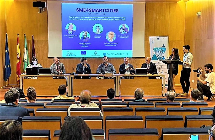 Imagen de la 'Conferencia final sobre Sme4SmartCities', celebrada en Málaga.