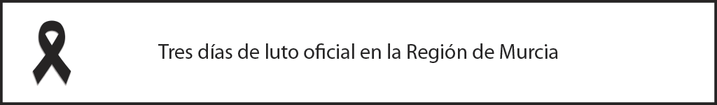 Tres días de luto oficial en la región de Murcia