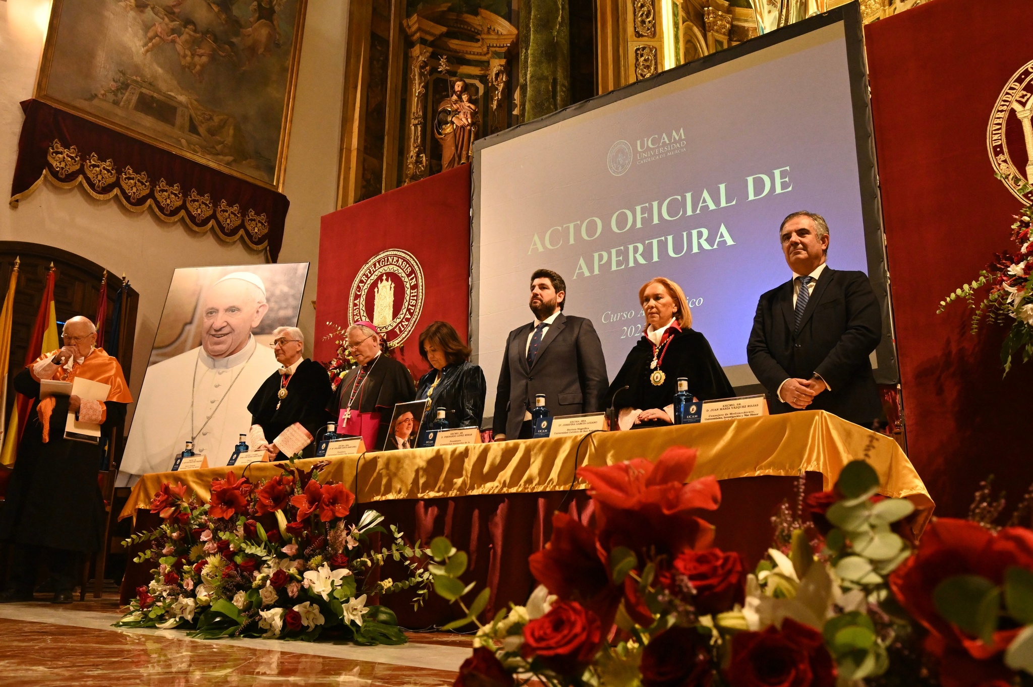 López Miras participa en el acto de apertura del curso académico de la UCAM