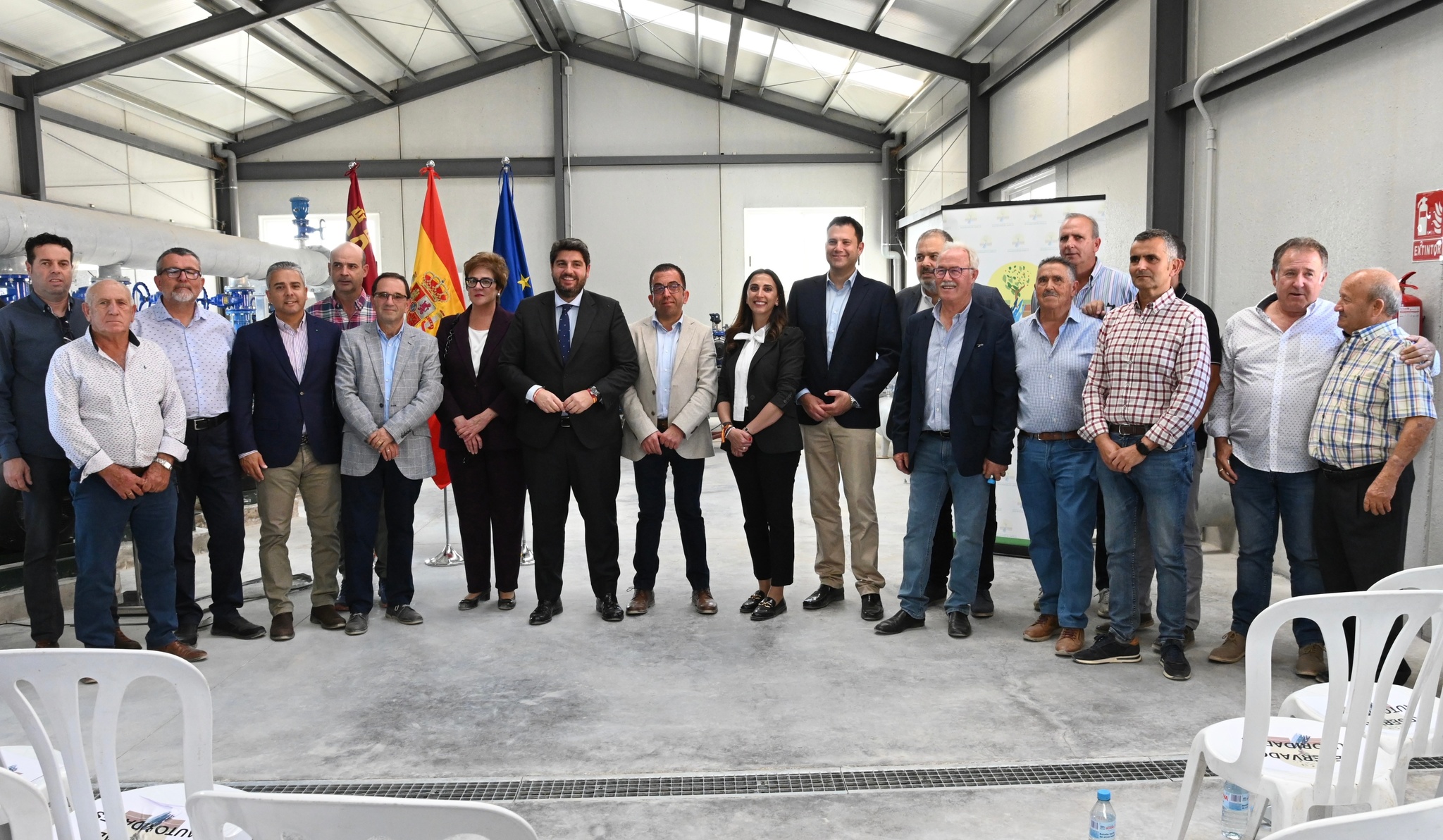 López Miras, durante la inauguración de obras de modernización de regadíos en Librilla (3)