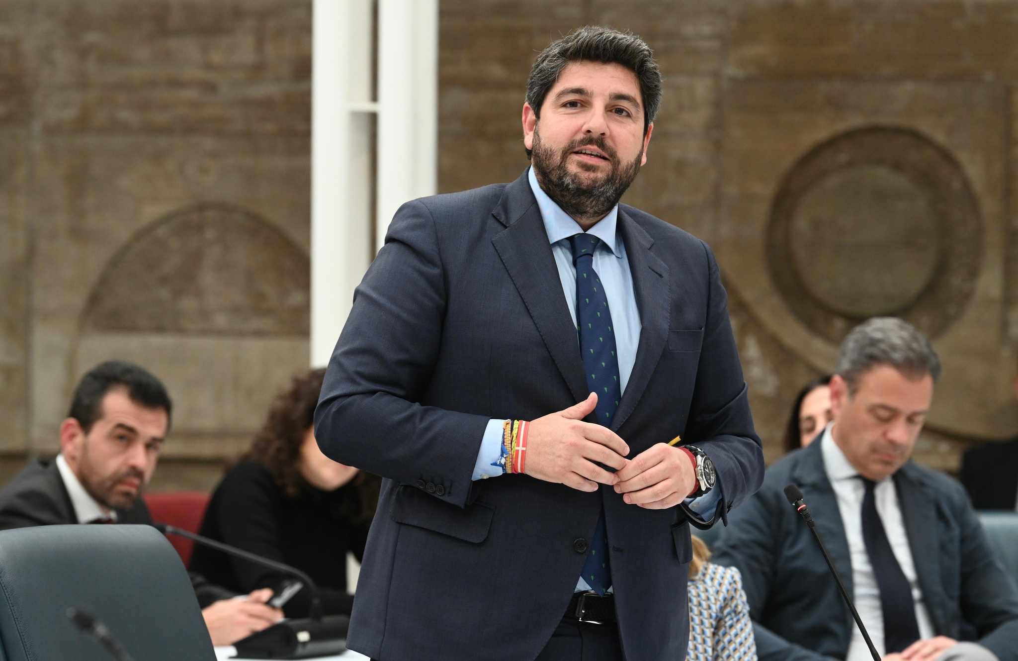 López Miras, durante su intervención hoy en la Asamblea Regional