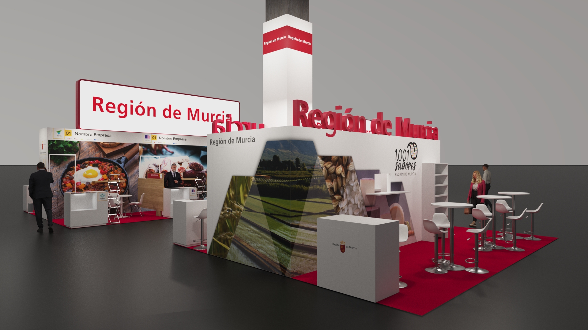 Imagen del stand de la Región de Murcia para la feria Salón Gourmet que se celebra en Madrid del 22 al 25 de abril.